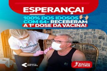 Riacho da Cruz avança na vacinação contra Covid-19.